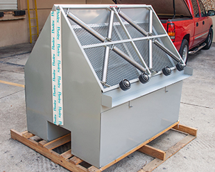 Custom Painting Sanding Wheel Racks - Southern Fluid Systems