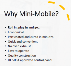 why mini mobile powder coating