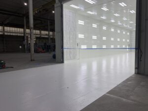 powerboat paint booth